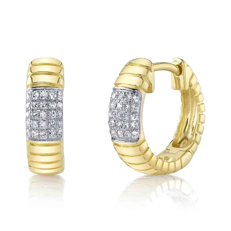 0.11CT DIAMOND HUGGIE EARRING