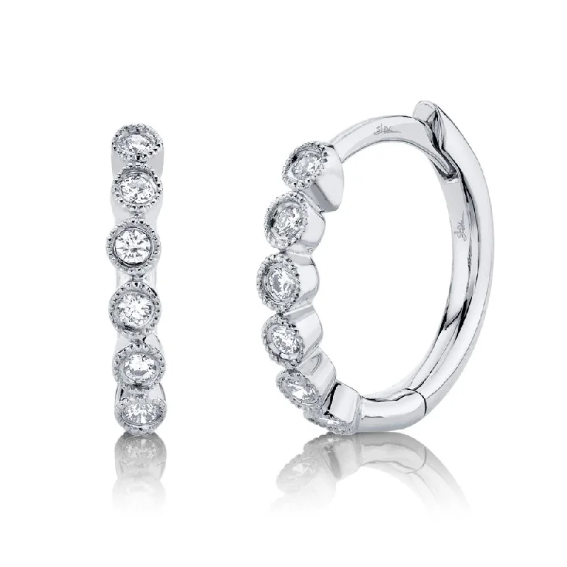 0.11CT DIAMOND HUGGIE EARRING