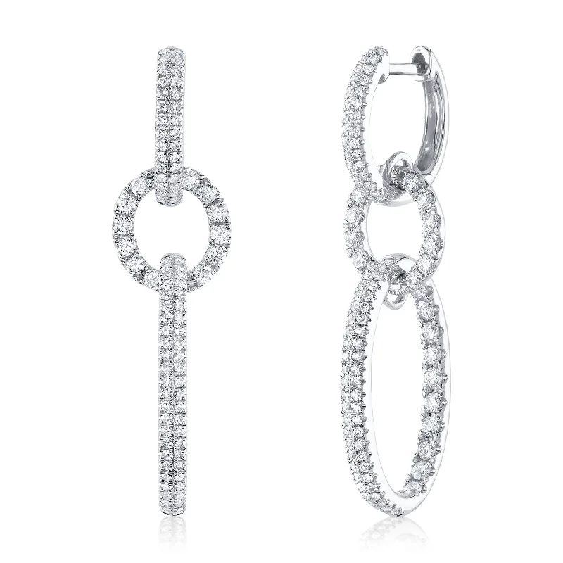 1.00CT DIAMOND OVAL EARRING