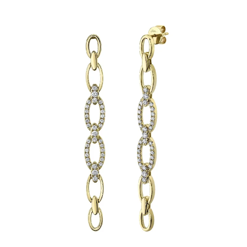 1.07CT DIAMOND LINK EARRING