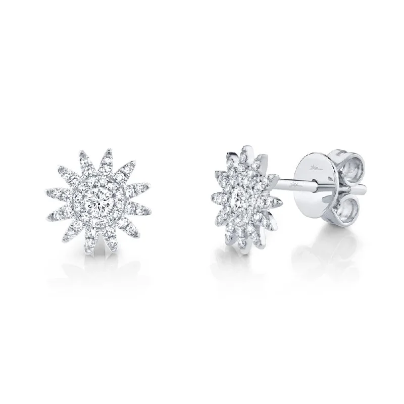 AURORA 0.24 CT. DIAMOND STARBURST STUD EARRING