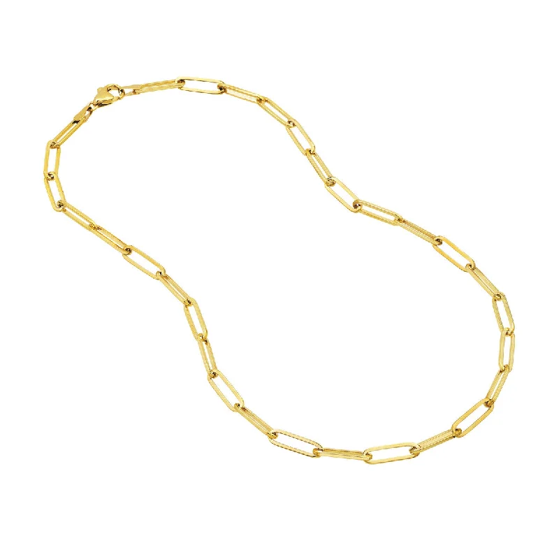 14K Paper Clip Chain 5.1Mm 4680313