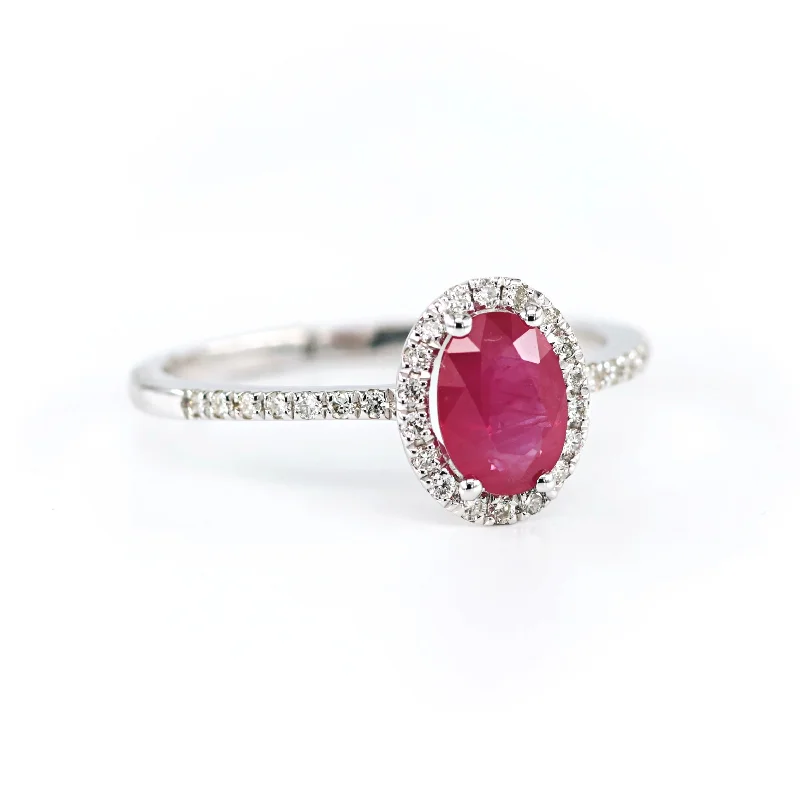 Oval Ruby & Diamond Ring 4690068