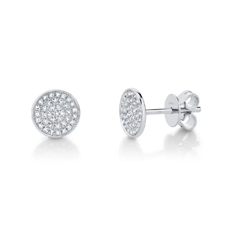 EMMIE 0.17CT. DIAMOND PAVE CIRCLE STUD EARRING