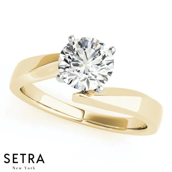 SOLITAIRES DIAMOND ENGAGEMENT 14K GOLD RINGS