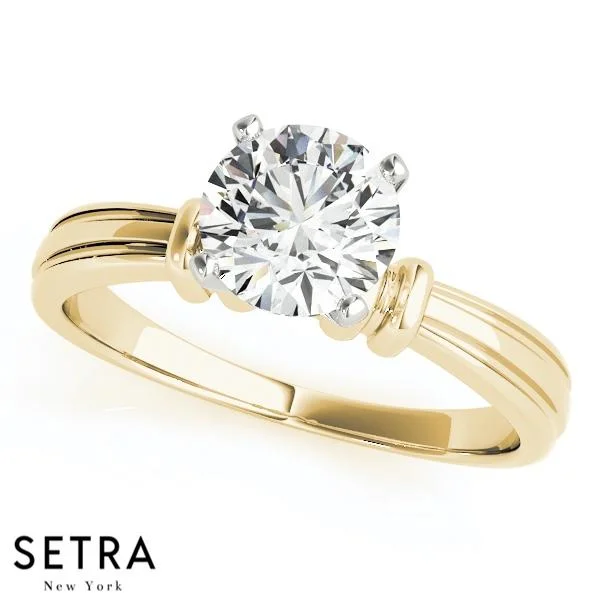 SOLITAIRES DIAMOND ENGAGEMENT 14K GOLD RINGS