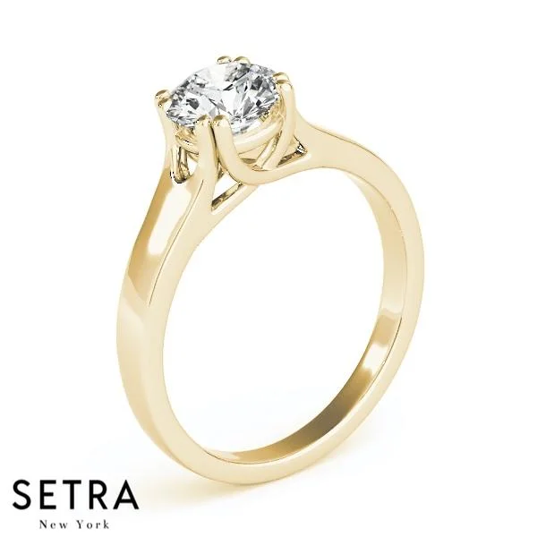 SOLITAIRES DIAMOND ENGAGEMENT 14K GOLD RINGS