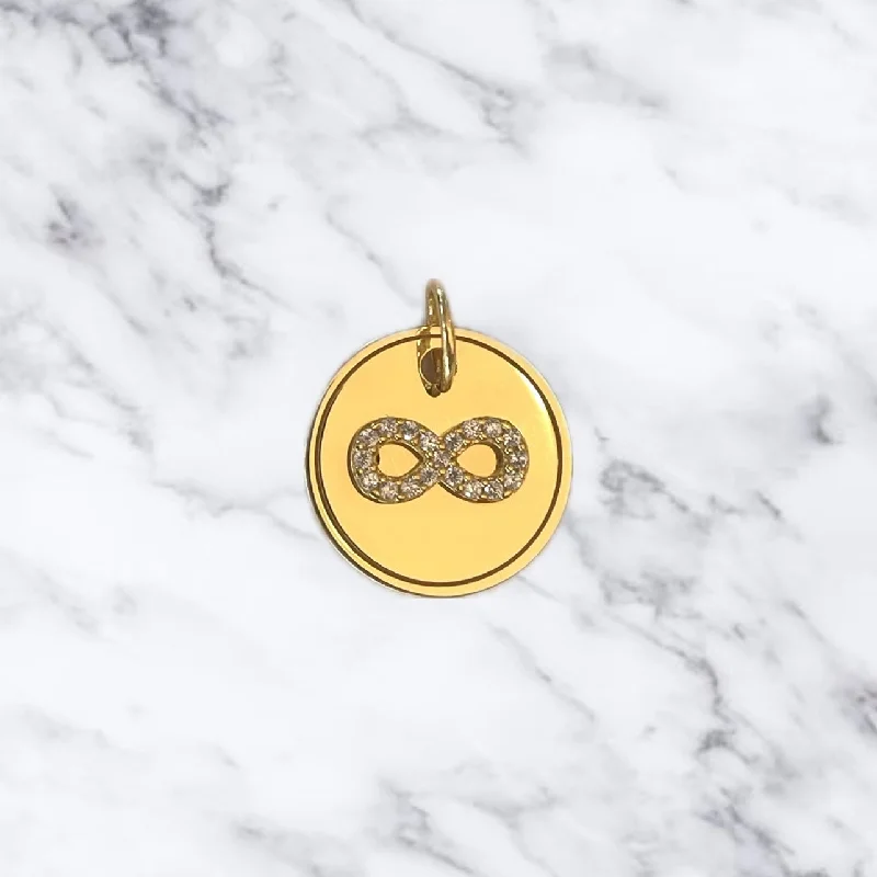 Infinity Medallion Charm