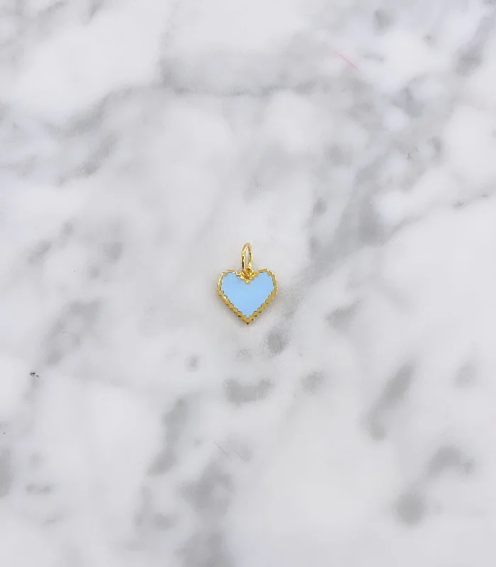 Pastel Electric Heart Charm