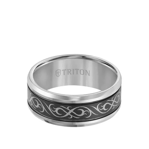 Triton Tungsten Carbide Wedding Band 11-4208MC-G