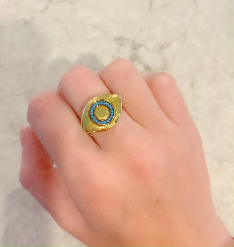 Turquoise Eye Ring