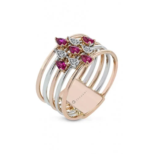 Zeghani Precious Stones Ring Zr2230