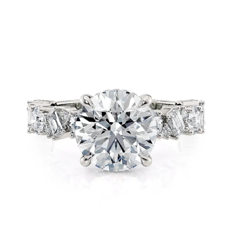 1.34ctw Mixed-Cut Diamond Engagement Ring