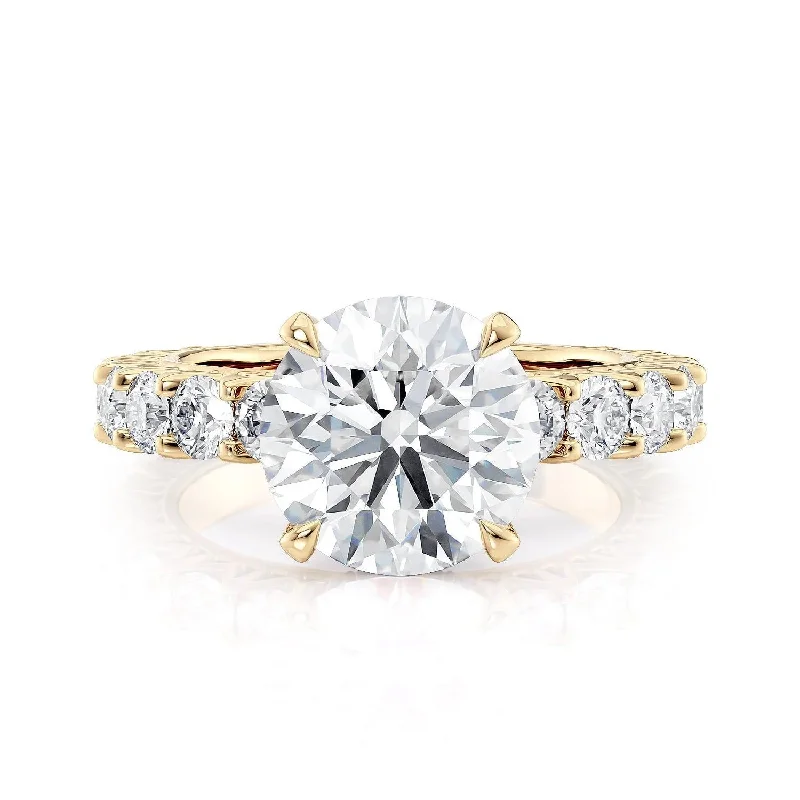 1.42ctw Round Diamond Engagement Ring