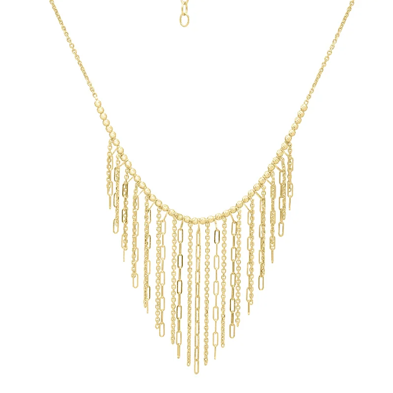 14K Fringe Necklace