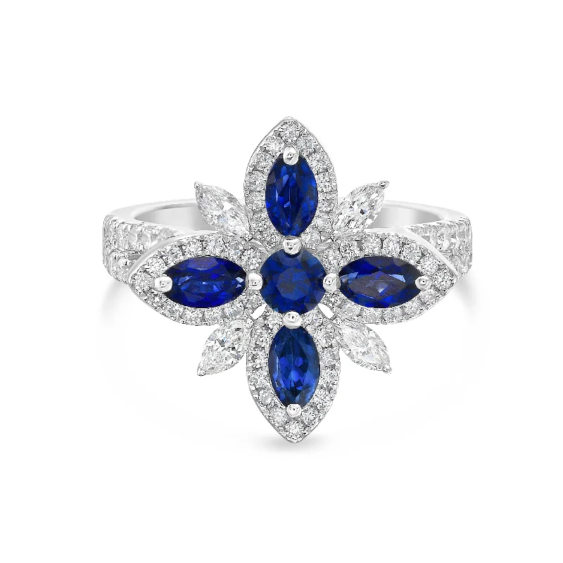 Diamond and Sapphire Ring