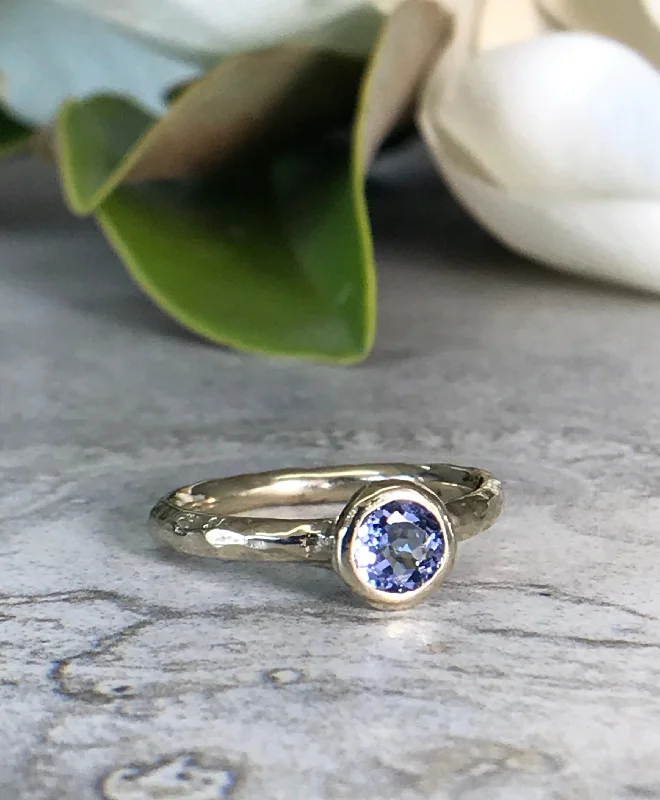 5mm Sapphire Bezel Ring