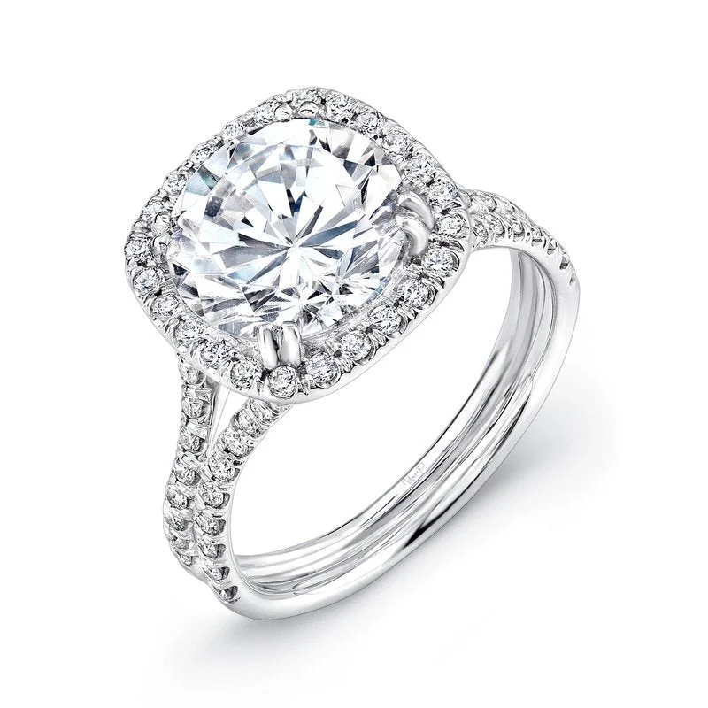 .60ctw Halo Engagement Ring