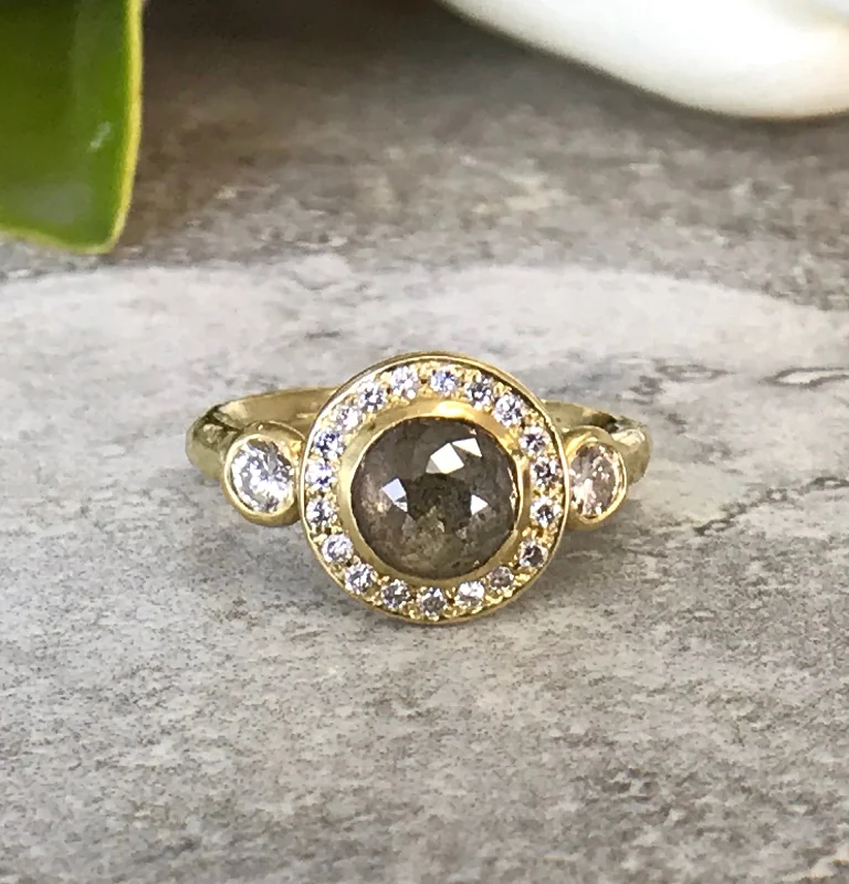 6mm Pebble Halo Ring