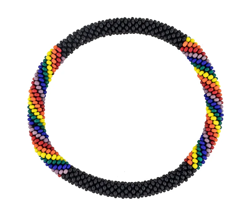 8 inch Roll-On® Bracelet <br> Half Twist Love Noir