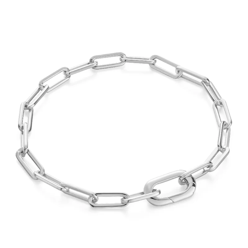 Silver Linked Chunky Bracelet