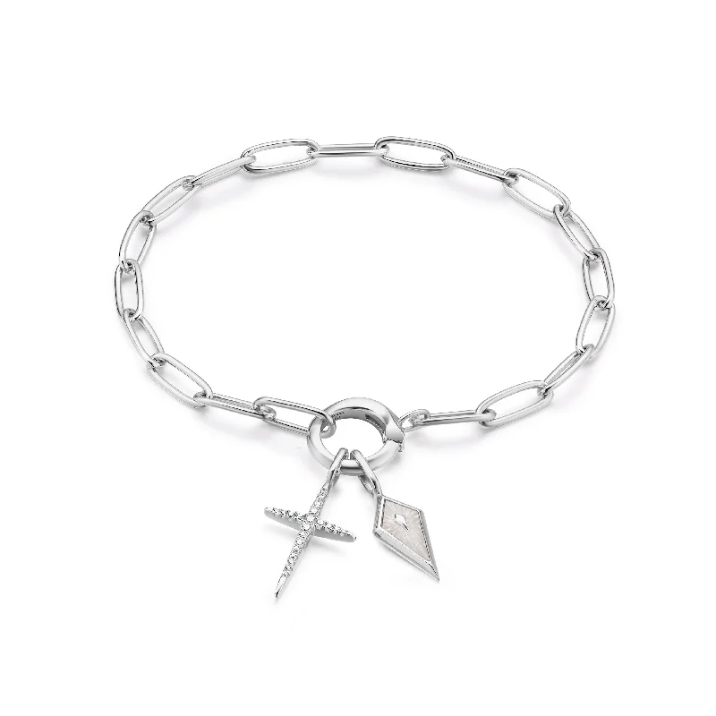 Silver Reflections Charm Bracelet