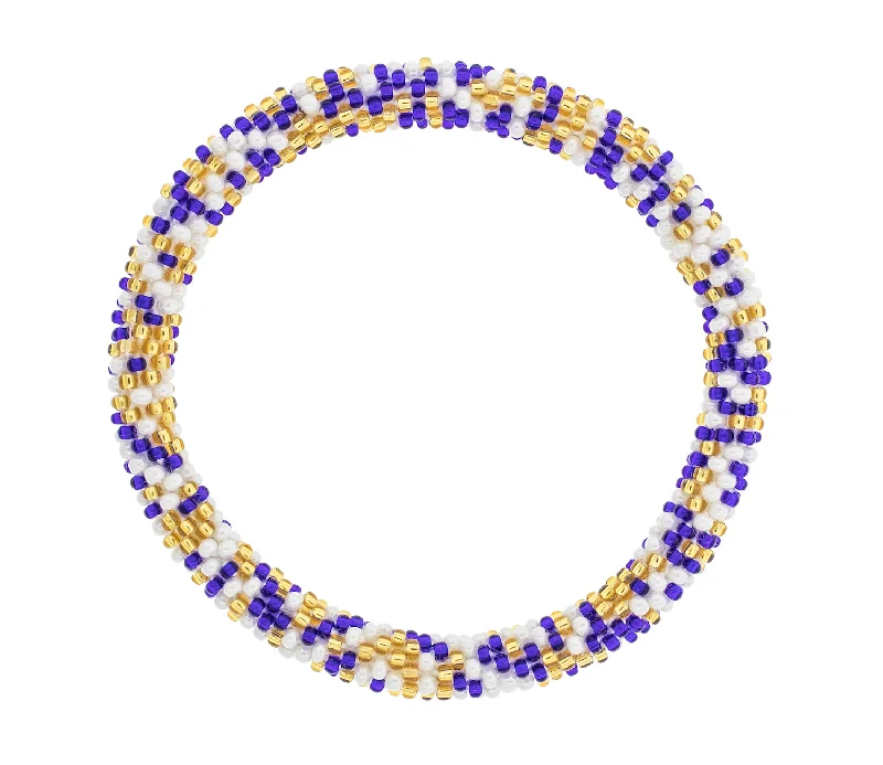 Game Day Roll-On® Bracelet <br> Gold & Navy Speckled