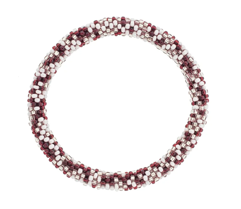 Game Day Roll-On® Bracelet <br> Maroon & White Speckled