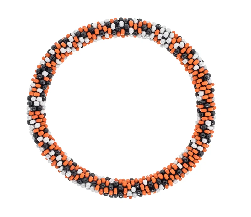 Game Day Roll-On® Bracelet <br> Orange & Black Speckled