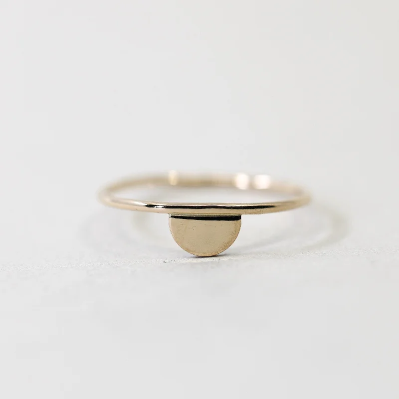 Half Moon Ring in Gold Filled