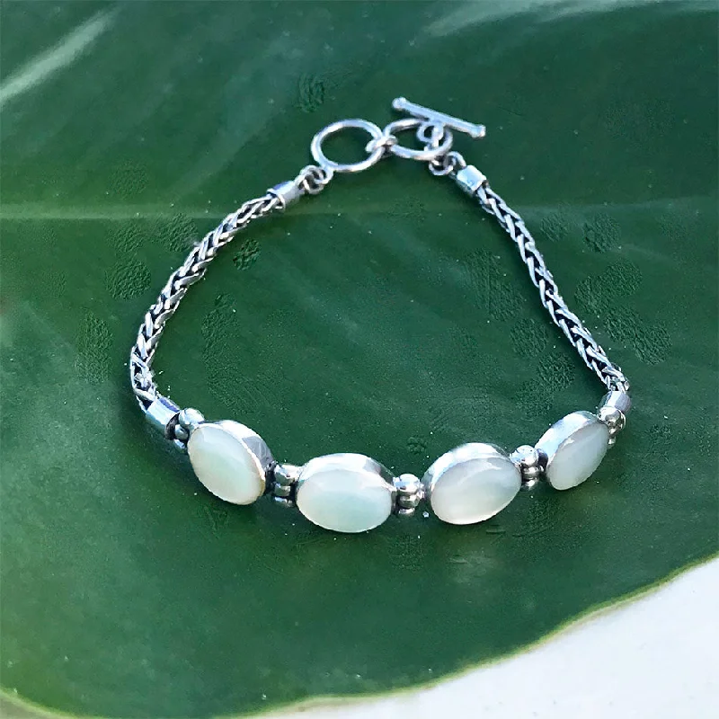 Desa Bracelet, Mother of Pearl - Sterling Silver, Indonesia