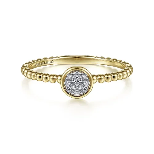 Diamond Cluster Ring in 14K Yellow Gold