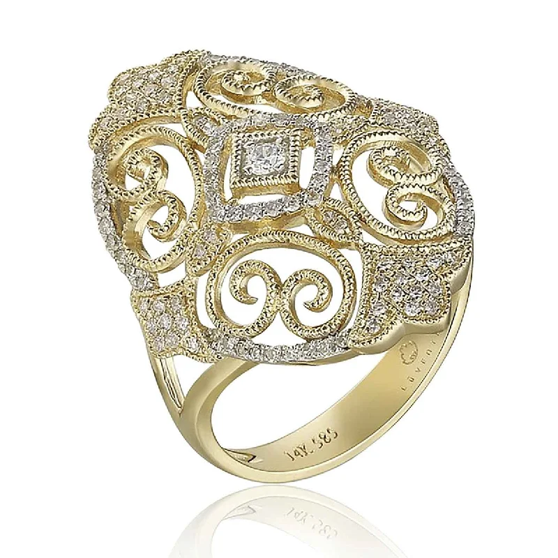 Diamond Filigree Ring