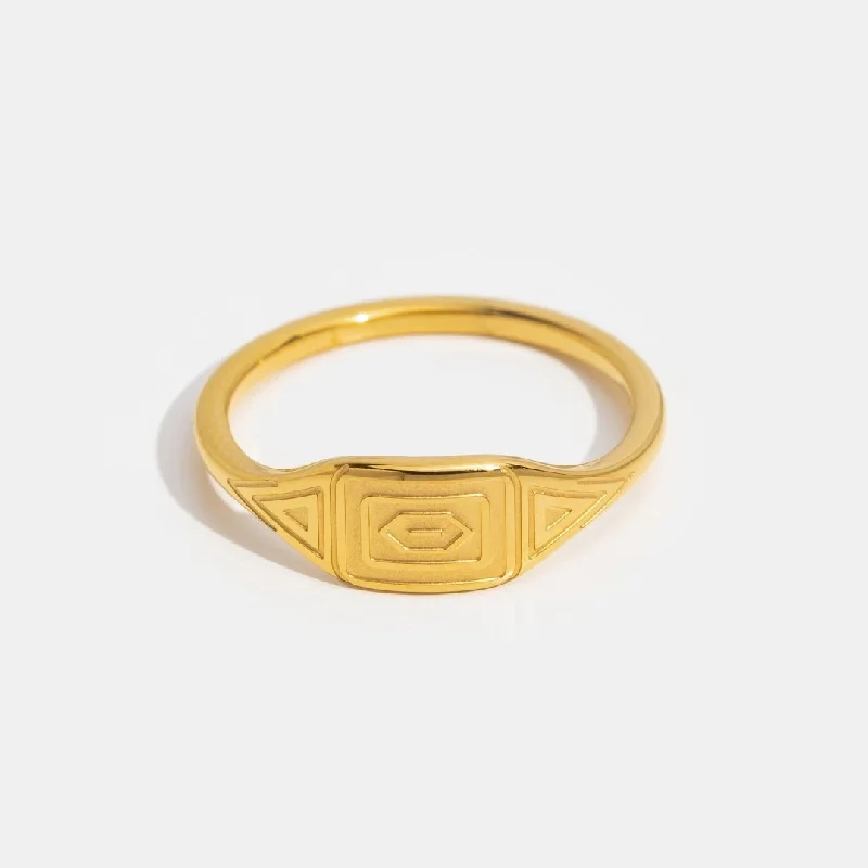 Gold Adaline Ring