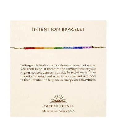 Micro Bead Intention Bracelet - Chakra Rainbow