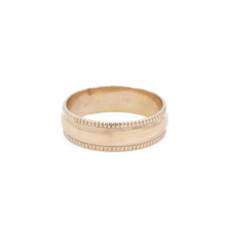 Juno Wide Band Ring in Gold