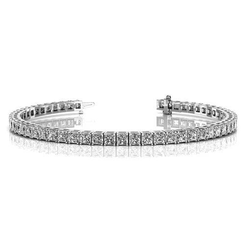 Leila 18k White Gold Plated  Tennis Bracelet with Simulated Diamond Crystal