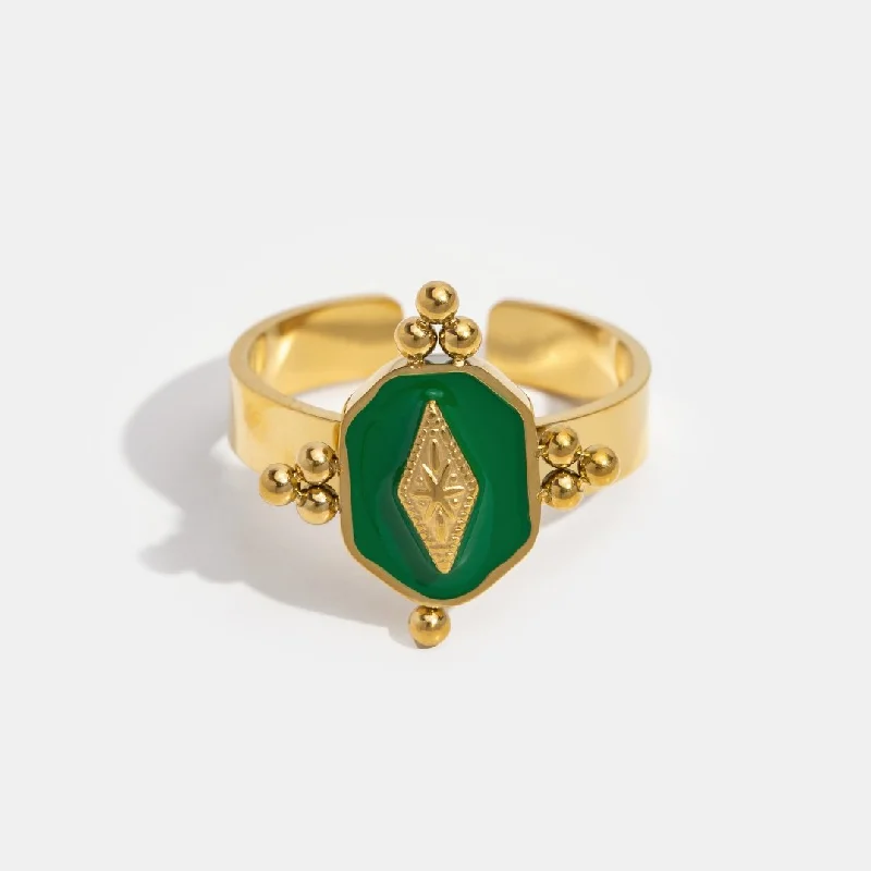 Marina Geometric Vintage Ring