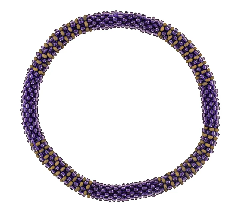 Men's Roll-On® Bracelet <br> Purple and Gold