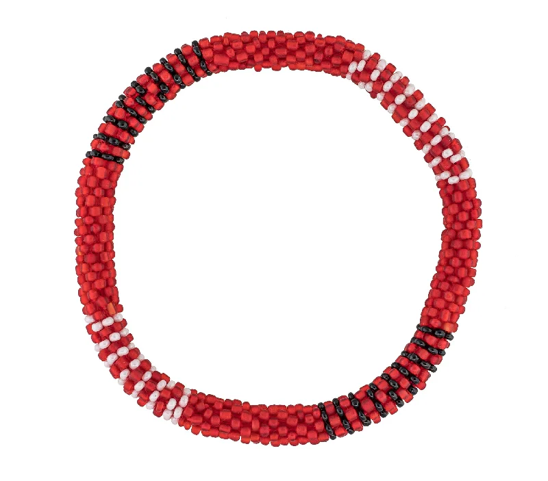 Men's Roll-On® Bracelet <br> Red, Black and White