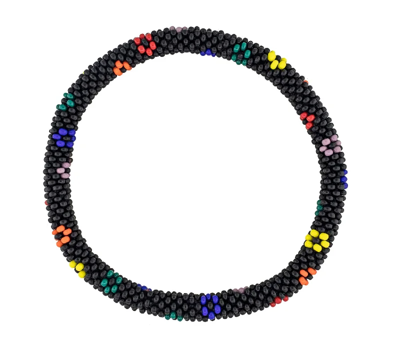 Roll-On® Bracelet <br> Flower Love Noir