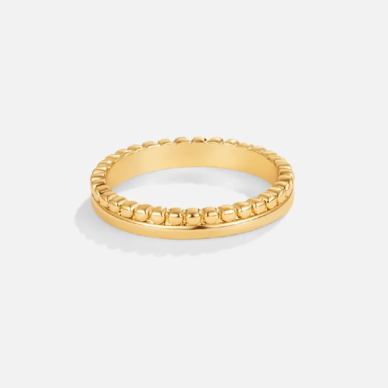 Sierra Gold Beaded Ring