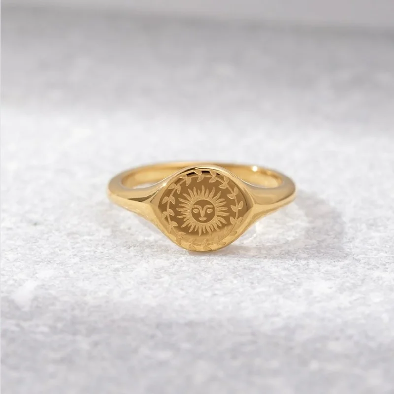 Summer Solstice Gold Ring