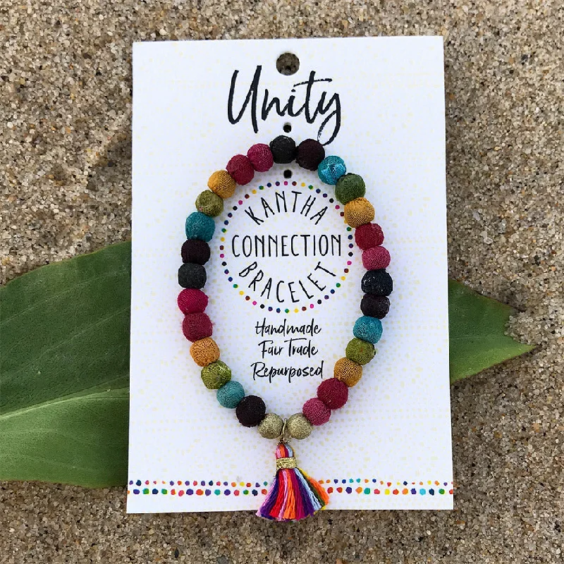 Unity Recycled Rainbow Bracelet, India